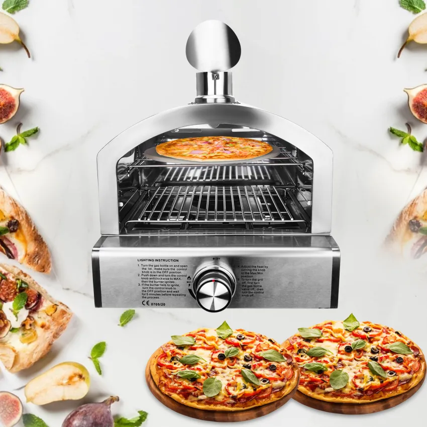 Portable Gas Pizza Oven Outdoor Propane Pizza Oven 12 Inch Pizza