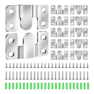 12Pcs Kim Loại Tác Phẩm Nghệ Thuật Móc Hình Ảnh Khung Móc Hoàn Chỉnh Phần Cứng Cho Khung Gương Đồ Nội Thất Gắn