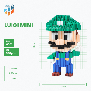 SMY Nano Blocks Super Mario Mini Figure Mainan Anak Bricks Education Toys Balok Susun Puzzle 3D DIY