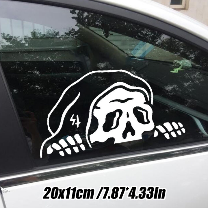 Personalize Skull Car Stickers Car Body Window Rear Windshield