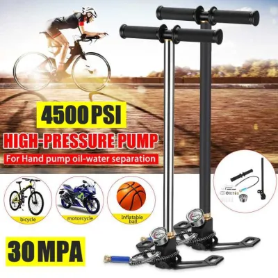 CHUANGCHAO High Pressure PCP Hand Pump/3 Stage Air Pump Pcp Airgun Rifle Pump Tire Inflator with Gauge