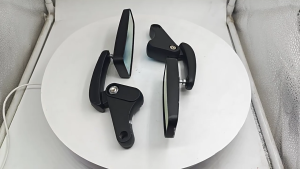 Motorbike Rear View Mirror Modification Accessory Motorcycle Scooter Rearview Mirror Handlebar Mount Rectangle Mirrors