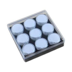 Acrylic Display Box with 9 Slot for Gemstones Storage and Rings Showcase Featuring Clear Lid and Sponag Interior