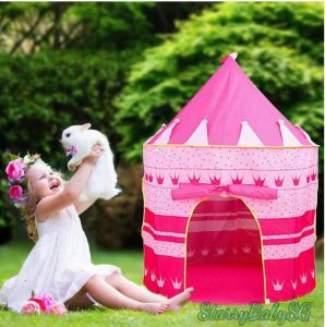 SG Seller| Play Tent for Kids Play Tent Indoor and Outdoor Portable | Play Tent for Kids Playhouse Princess Castle Tent Kids Foldable Castle Playhouse