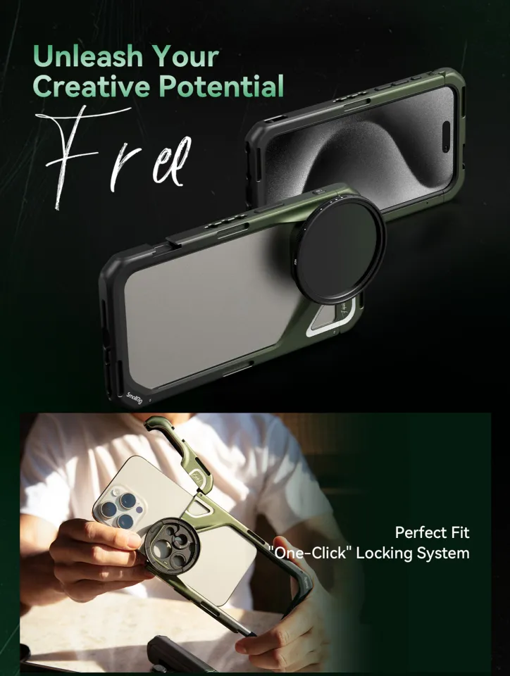 SmallRig x Brandon Li 15 Pro Max Mobile Video Cage for iPhone 15