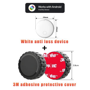Android Smart Trackers with Magnetic Protective Case - Wireless Low Energy Anti-Lost Device Compatible with Google Find My Device App for Samsung Xiaomi Oppo Vivo Phones - for Vehicle Car Bike and All Metal &Non-Metallic Surface