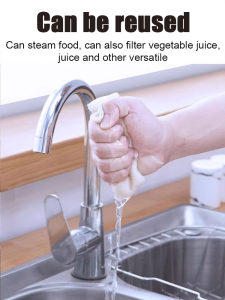 Steamer Cloth Durable Steamer Mat Food Grade Washable Abrasion Resistance Prevents Food From Flying Out