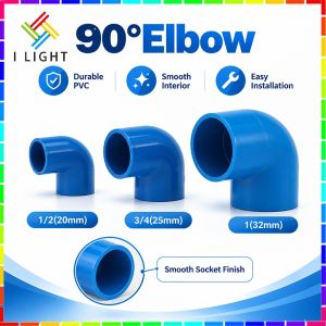 (Fast Delivery)PVC Blue Fittings Coupling/Elbow/Plug/Tee/Adaptor/PVC Ball Valve Pipe Fittings