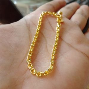Gelang Bangle Permata Buka Samping gold motif ulir permata perhiasan wanita anti karat