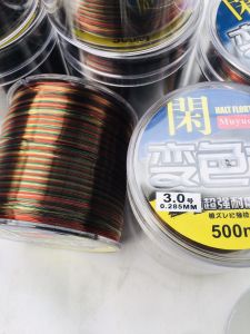 CƯỚC CÂU CÁ Nylon 500 MÉT MÀU ĐỎ MẬN TÀNG HÌNH THEO ÁNH SÁNG sức tải cá cao