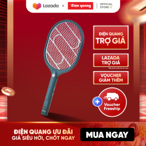 Vợt muỗi Điện Quang ĐQ EMR09 GW (PinLithium Xanh – Trắng)