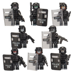 Pet Home-my Building Blocks Toy Set Swat Team Police Army Figures Minifigures Educational Play Rumah Tangga Kids Gift
