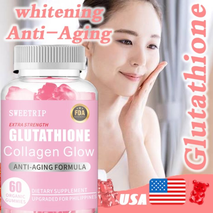 Glutathion + Vitamine C + Collagène : Soin Blanchissant Anti-vergetures | Buvable Et Facile à Prendre