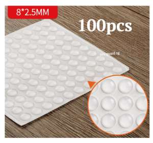 [SG] 64/100pcs Soft Close Silicone Cushions (3M Adhesive Stickers) Damper Silicone Sticker Pads Furniture Door Drawer Stopper