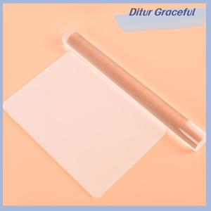 Ditur Solid Clay Rolling Pin Acrylic Clay Roller DIY Modelling Clay Tools Accessories