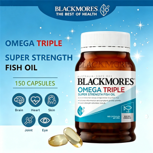 【SG Stock(Expiry: 04/2027)】Blackmores Omega Triple Super Strength Fish Oil 150 Capsules