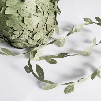 DAUN RAMBAT SATIN/DAUN HIAS KECIL ARTIFICIAL/FLOWER CROWN METERAN