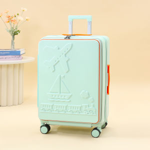 PG Front Opening Suitcase Cabin Luggage With Charging Port And Cup Holder Luggage 20/24/28 Inch