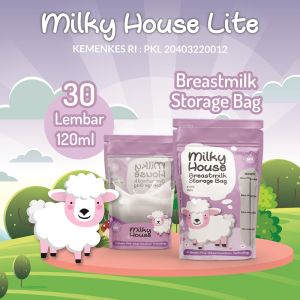 Milky House Kantong ASI 120mL Isi 30 Pcs || KEMENKES RI PKL 20403220012 || Breast Milk Storage Bags || KANTONG ASI