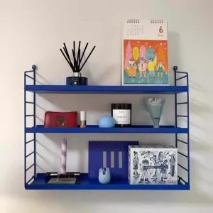 Sacesr Metal Floating Wall Shelf Bedroom Display Stand Kitchen Storage Holders Multifunctional Portable Shelves Organizers Iron Shelf B8T9H