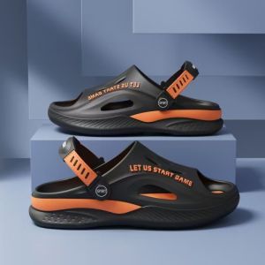 รองเท้าแตะฤดูร้อนสำหรับผู้ชายผู้ใหญ่รองเท้าชายหาดสวมใส่ขับรถพ่อกันลื่นสวมใส่รองเท้าแตะคู่กัน - ใช้คู่