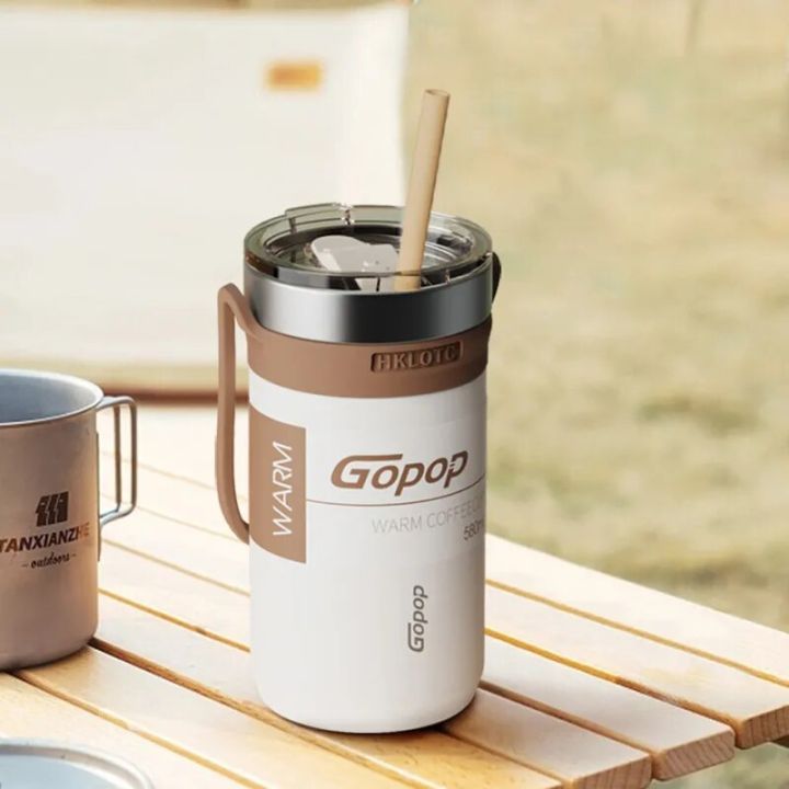 Coffee Travel Mug Stainless Steel Termos Tea Cups 580ml Tumbler - Main Image