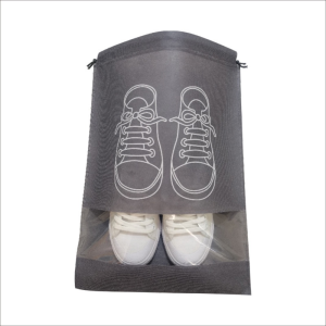Shoes Storage Organizer Bags Non-woven Travel Portable Closet Bag Waterproof Pocket Clothing Shoes Tranparent Storage