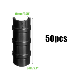 50Pcs 19/20/25mm Greenhouse Frame Pipe Clip Garden Film Net Fixed Pipe Clamps Greenhouse Snap Clamp