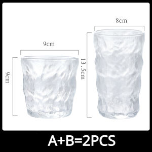 Homenhome 2 chiếc Ly ThủY Tinh Thủy Tinh Ép nước quả sáng tạo ly rượu vang uống