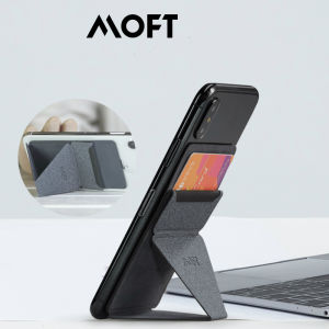 Authentic MOFT X Phone Holder/ Free Magnetic Sticker Gift/Card holder/Portable Ultra thin with card slot Removable Phone stand (Adhesive VerisonNot MagSafe)