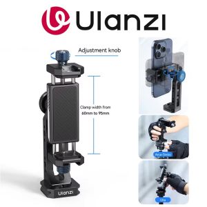 Ulanzi MA53 360° Rotate Arca Swiss Vlog Phone Holder Clip Clamp Mount for Mobile Smartphone