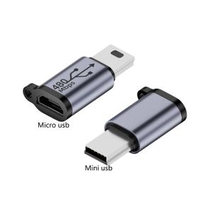 CRNGW Mini USB Micro USB Adapter USB Type-C Adapter Fast Charging To Type-C Converter Lightweight Zinc Alloy USB C To USB Adapter for Mobil Phone/Tablet/PC/Laptops