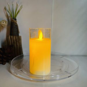 Nến cốc nhựa điện tử chạy pin trang trí phòng quán cafe khách sạn