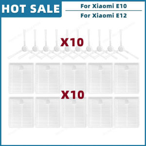 Compatible For Robot Vacuum E10 E10C E12 B112 Replacement Spare Parts Accessories Side Brush Hepa Filter Mop Cloth