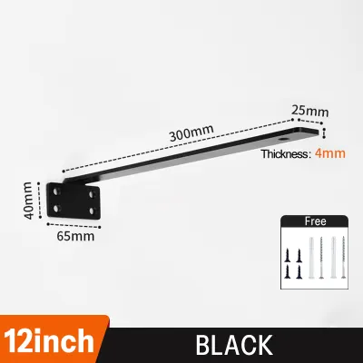 [SG] MATOOYA Floating Shelf Brackets Carbon Steel L Brackets Wall Mount Heavy Duty Shelf Support Furniture Accessories