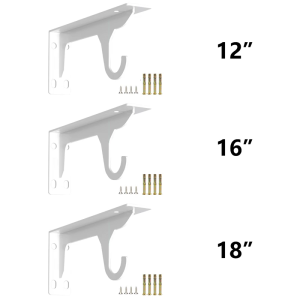 Cold Rolled Steel Wall Mounted Shelf Brackets Triangles Support for Kitchen Garage Storage 202Lb Capacity Designs