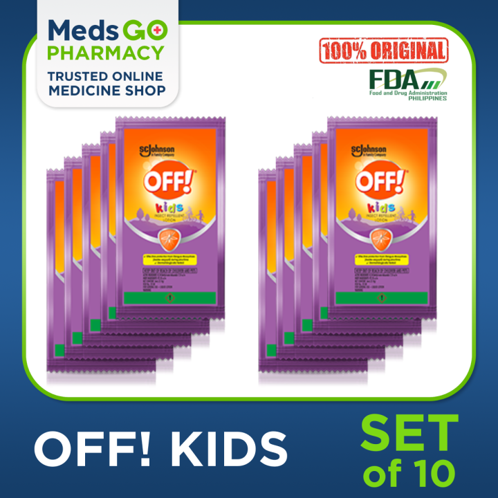 OFF! KIDS Insect Repellent Lotion Sachet 6ml [SET of 10] | Lazada PH