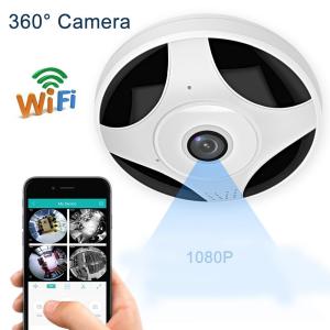 LOOSAFE Panoramic Smart WIFI Camera HD 1080P Wireless Night Vision 360 Degrees Viewing - Remote View Two-Way Audio