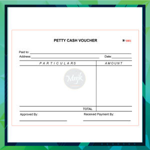 Petty Cash Voucher to record daily small expenses