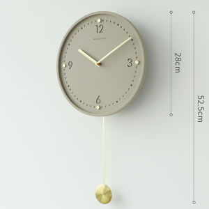 Minimalis Nordic siri Swing jam dinding jualan panas Fair-faced seni konkrit rumah ruang tamu jam mudah Retro kreatif INS hiasan dinding