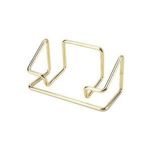 MZP Metal Business Card Holder Minimalist Rustproof Name Card Stand Place Card Holder Space-saving Card Display Stand Office Desk