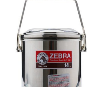 Xách cháo sâu lòng Thái Lan inox 304 toàn bộ 14cm nắp tự khoá đồ Camen ăn sáng