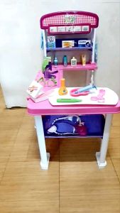 Convertible Work Station Table 2 in 1 Play Pretend Toy