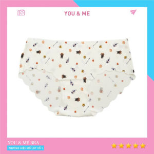 (Combo 5) Quần Lót Nữ Su Viền Sóng Vibrant Gril Họa Tiết Xinh Xắn You&Me Bra - 015
