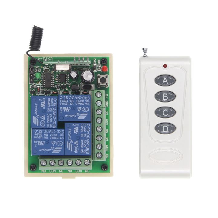 【☸2023 New☸】 ygze3331 1000m Long Range Dc 12v 24v 4 Ch 4ch Rf Wireless ...