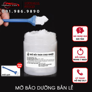 Mỡ bôi trơn giảm trấn chống rỉ sét. giảm va đập và tiếng cọt kẹt trên ô tô nặng 100 gr tặng kèm chổi quét