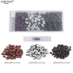 Vòng Nắp Chà Nhám Khoan Móng Tay Cho Máy Làm Móng Điện 180/120/80 Grit Bộ Dụng Cụ Mài Móng Tay