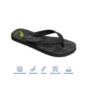Footstep Footwear Sandal Jepit pria wanita Flow Black - Sendal Exclusive