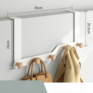 Door Hook Punch-Free Wall-Mounted Clothes Hanger Adhesive Strong Clothes Hook Storage Rack Storage Clothes Hanger Artifact