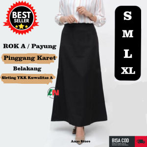 Rok Kerja Line A Office Skirt Wanita Panjang Kantor ROK KERJA POLOS (COD)